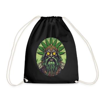 Cannaking - Drawstring Bag - black - Front
