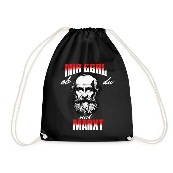 Je m’en fous si vous me marxisez - Sac de sport léger - noir - Devant