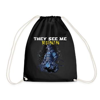 They see me Ronin - Drawstring Bag - black - Front