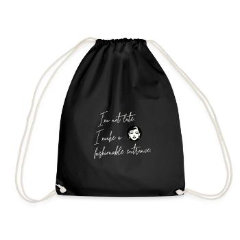 Pas en retard - Sac de sport léger - noir - Devant