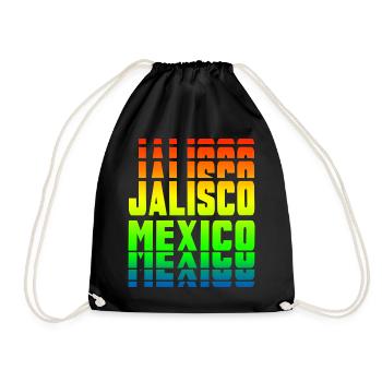 Motif arc-en-ciel de Jalisco Mexico - Sac de sport léger - noir - Devant