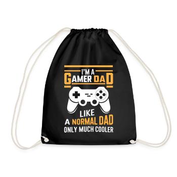 Gamer Dad Shirt, Funny Dad T-Shirt, Father's Day G - Sac de sport léger - noir - Devant