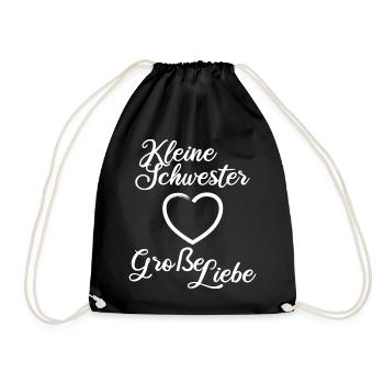 Petite sœur Grand Amour - Sac de sport léger - noir - Devant