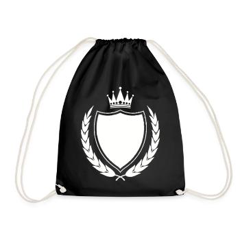 Emblème des armoiries royales - Sac de sport léger - noir - Devant