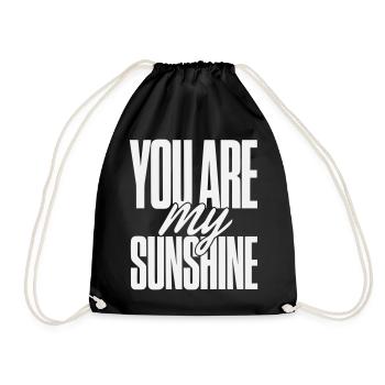 Tu es mon rayon de soleil Faute de frappe - Sac de sport léger - noir - Devant