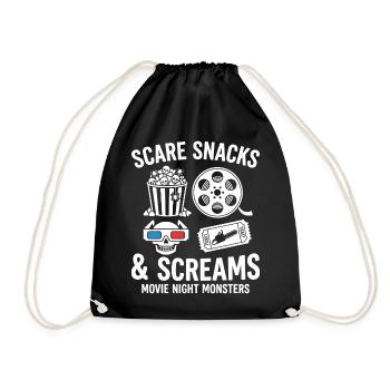 Scare Snacks & Screams - Turnbeutel - Schwarz - Vorne