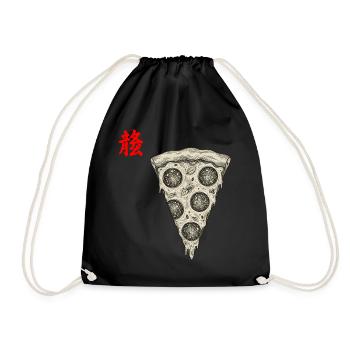 Pizza Asian - Drawstring Bag - black - Front