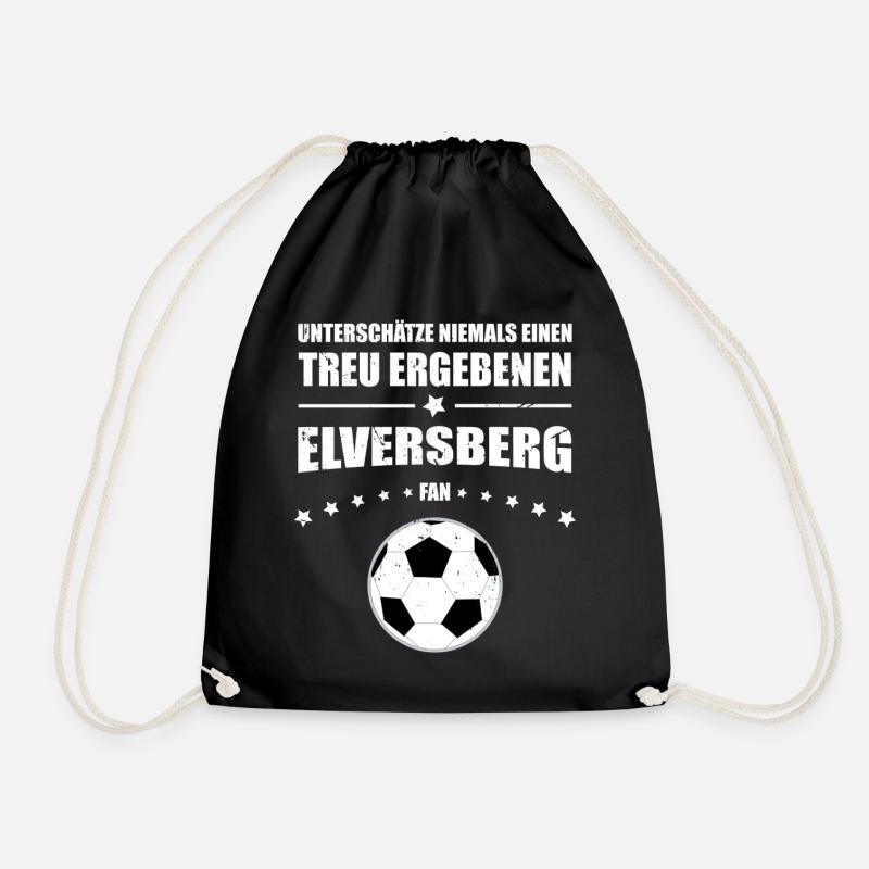 Treu ergebener Elversberg Fan Geschenk | Retro  - Turnbeutel - Schwarz