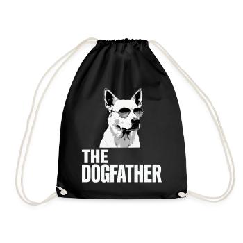 German Shepherd The Dog Father Dog Owner Owner - Drawstring Bag - black - Front