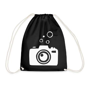 Cadeau de plongée pour plongeur caméra caméra sous-marine - Sac de sport léger - noir - Devant