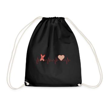 Malinois Chien Berger Belge Pouls - Sac de sport léger - noir - Devant