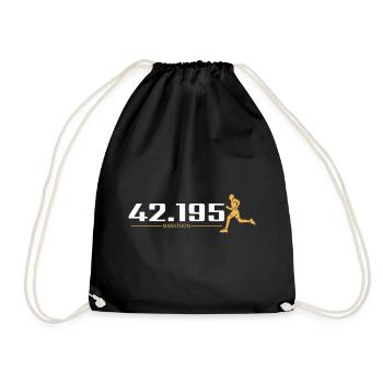 42.195 MARATHON - Sac de sport léger - noir - Devant
