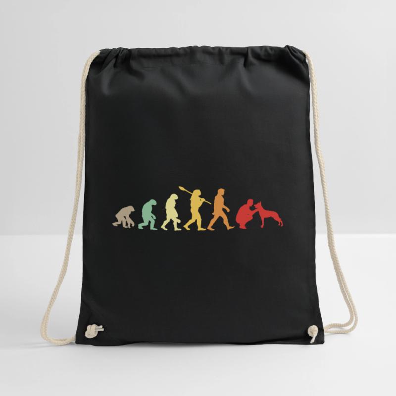 Evolution Funny Belgian Shepherd Dog Malinois Drawstring Bag