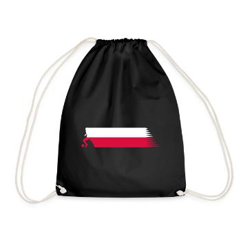 Poland Flag - Football National Team - Drawstring Bag - black - Front