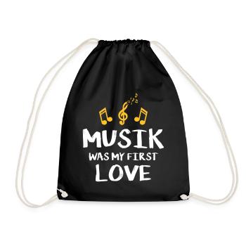 la musique était mon premier amour - Sac de sport léger - noir - Devant
