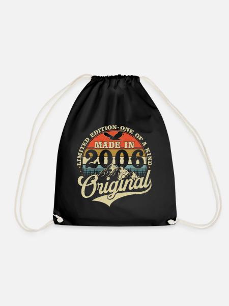 2006 Vintage Born Vintage cadeau d’anniversaire - Sac de sport léger - noir
