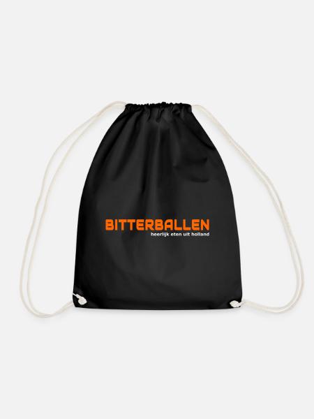 Bitterballen | Leckerei Holland Niederlande Oranje - Turnbeutel - Schwarz