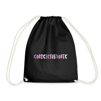 Enseichiante Prof Enseignante Humour - Sac de sport léger - noir - Devant