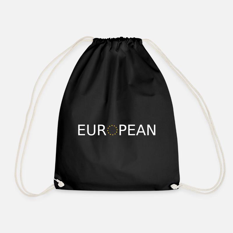 Europäer - Turnbeutel - Schwarz