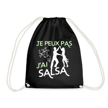 Danse Salsa - Sac de sport léger - noir - Devant