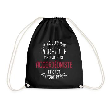 Pas parfaite mais accordéoniste - Sac de sport léger - noir - Devant
