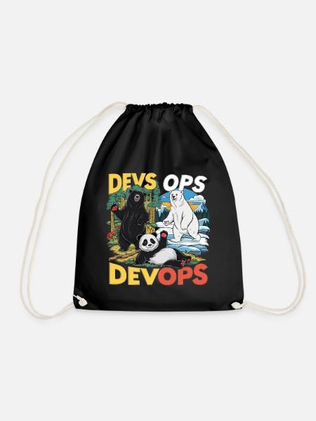 Devops - Turnbeutel - Schwarz