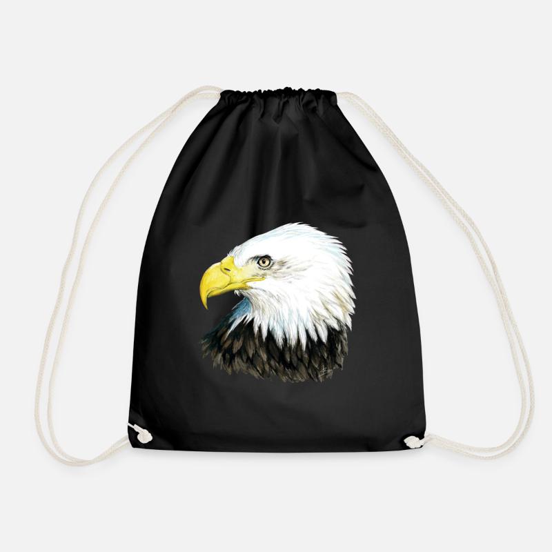 Weißkopfseeadler - Turnbeutel - Schwarz