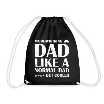 Menuisier Menuiser Papa Menuiserie - Sac de sport léger - noir - Devant