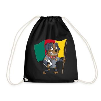 Fan Dog Cameroon - Drawstring Bag - black - Front