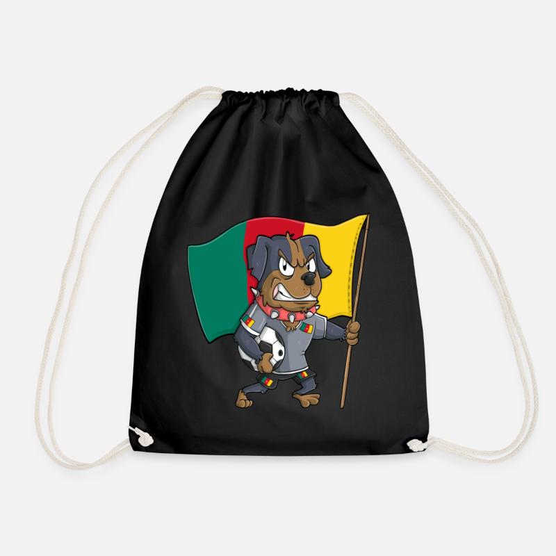 Fan Hund Kamerun - Turnbeutel - Schwarz