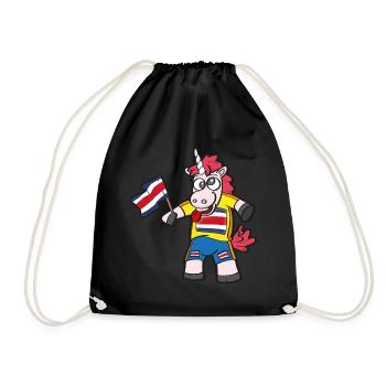 Licorne folle du Costa Rica - Sac de sport léger - noir - Devant