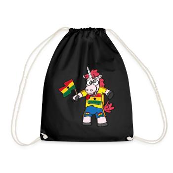 Licorne folle du Ghana - Sac de sport léger - noir - Devant