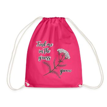 Trouvez-moi dans l’herbe... achillée - Sac de sport léger - fuchsia - Devant