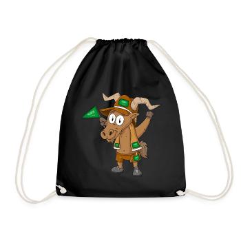 Arabie saoudite Capricorne Fan - Sac de sport léger - noir - Devant