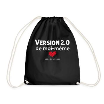 Version 2.0 Femme Forte Cadeau Maman - Sac de sport léger - noir - Devant