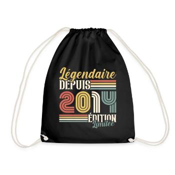 Légendaire Depuis 2014 - Sac de sport léger - noir - Devant