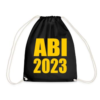 Abi 2023 - Turnbeutel - Schwarz - Vorne