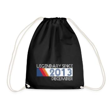 Retro SiFi Legendary since December 2013 - Birth - Drawstring Bag - black - Front