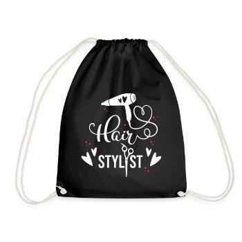 Hair stylist - Drawstring Bag - black - Front