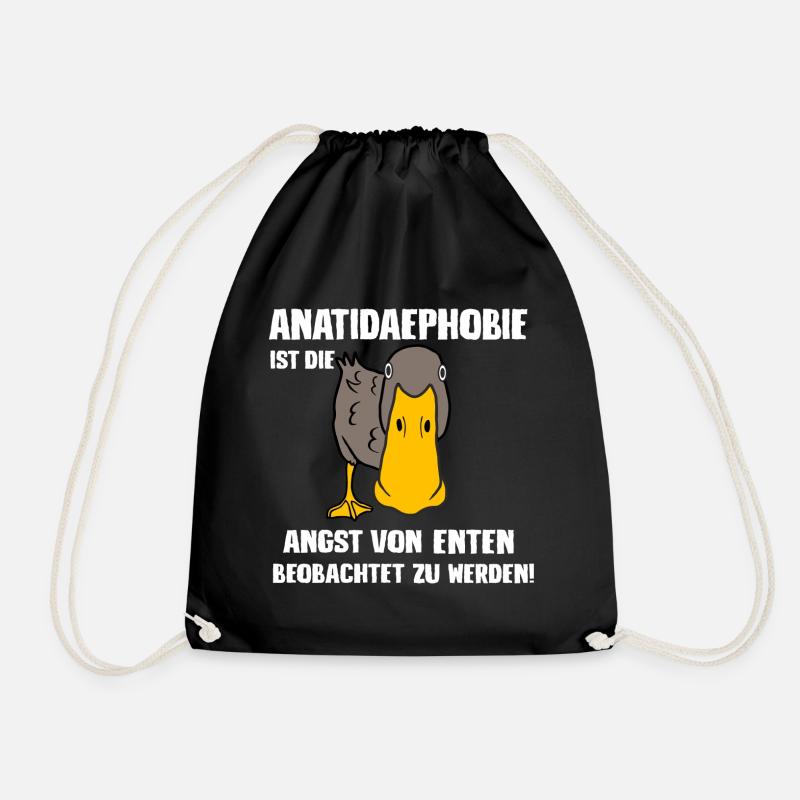 Anatidaephobie - Turnbeutel - Schwarz