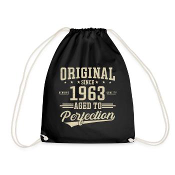 Original since 1963 - Drawstring Bag - black - Front