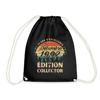 31 ans Décembre 1992 édition collector - Sac de sport léger - noir - Devant