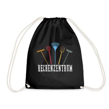 Rechenzentrum - Turnbeutel - Schwarz - Vorne