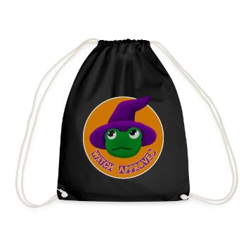 witch approved halloween - Turnbeutel - Schwarz - Vorne