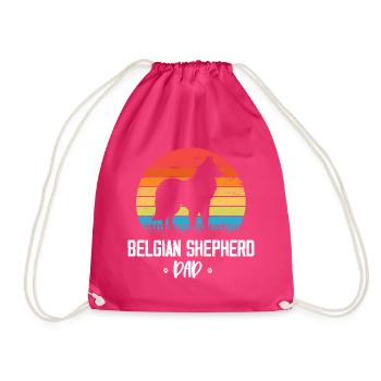 Belgischer Schäferhund - Turnbeutel - Fuchsia - Vorne