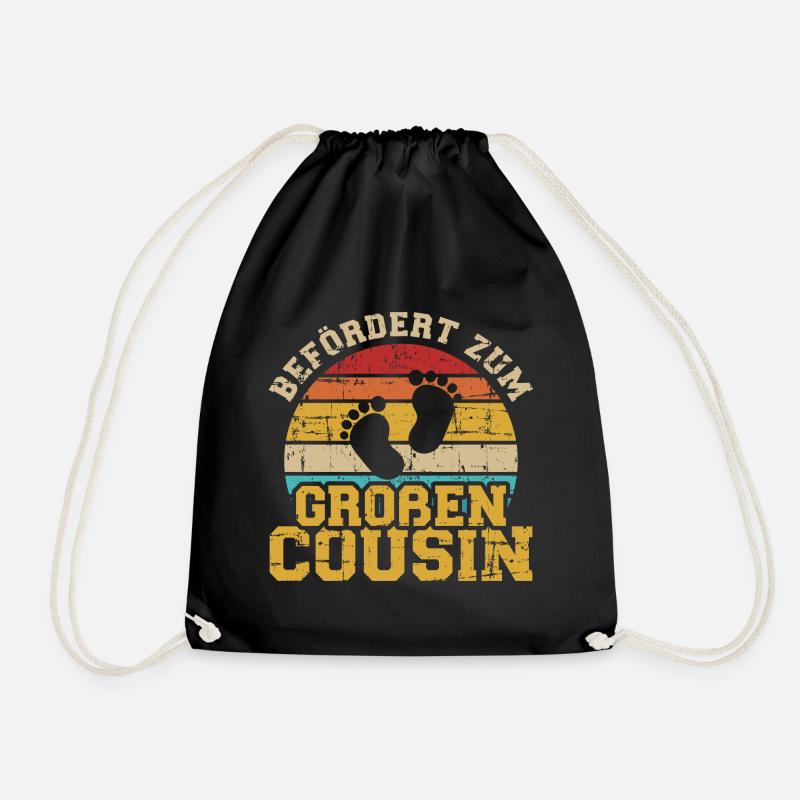 Großer Cousin - Turnbeutel - Schwarz