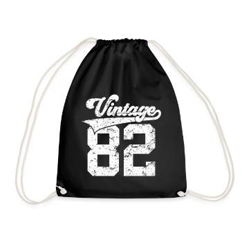 44E ANNIVERSAIRE 1982 MILLÉSIME 82 - Sac de sport léger - noir - Devant
