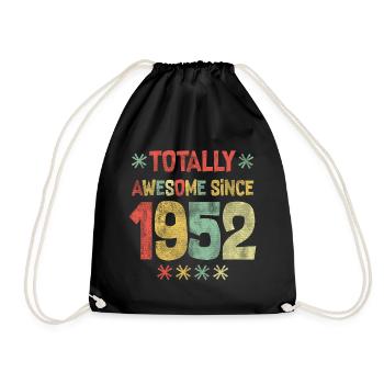 1952 - Joyeux anniversaire - Totalement génial depuis 1952 - Sac de sport léger - noir - Devant
