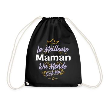 La meilleure maman du monde - Sac de sport léger - noir - Devant
