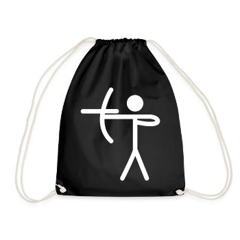 archery - Drawstring Bag - black - Front